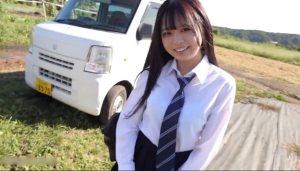 【美少女ハメ撮り】【神回】めちゃエロ可愛い田舎育ちの純粋素人美少女ちゃんと制服姿で野外プレイ＆ホテルで濃厚生ハメ♡クリや乳首を優しく触ると可愛い喘ぎ声を上げてアクメしちゃうスケベ娘♪