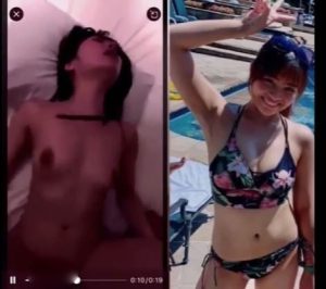 【美少女ハメ撮り】めちゃくちや笑顔が可愛い素人巨乳美少女ちゃんとのホテルハメ撮り映像が流出♡喘ぎ声がエロ過ぎる♪